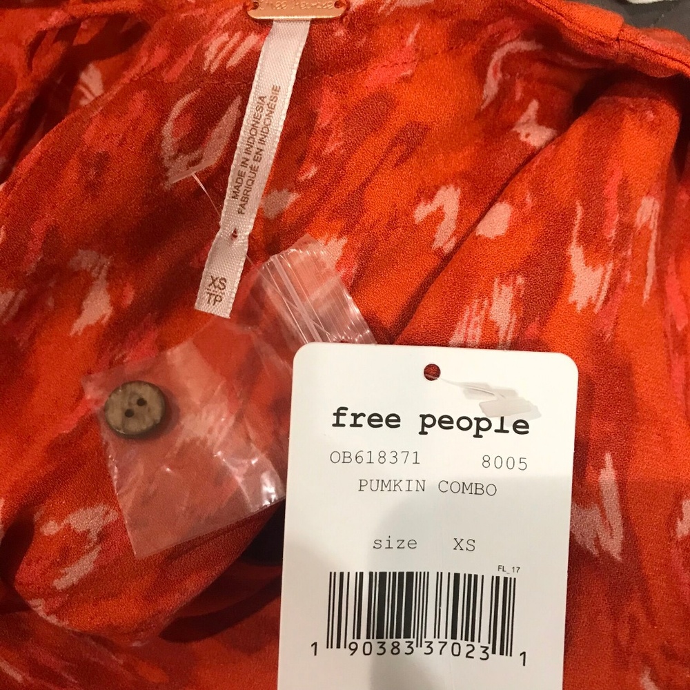 NWT Free People Fake Love Printed Mini Dress XS - Picture 7 of 7